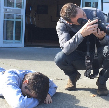 Source: jordanmcintosh / Instagram "George & I in Sidney today. Haha what would you caption this photo...?"