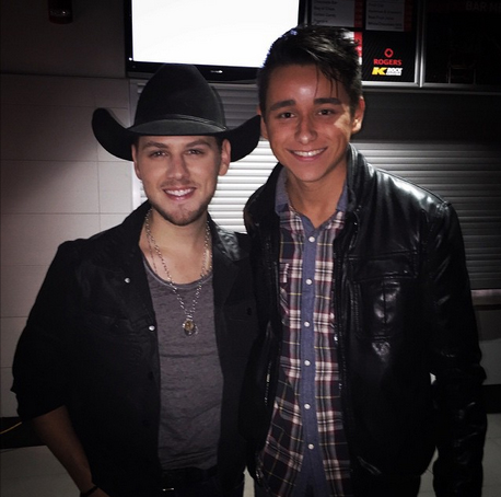 Source: jordanmcintosh / Instagram "So this guy just finished a cross-Canada tour w/ Brad Paisley. And I'm really proud of everything he has accomplished. He's become one of my greatest friends... like a brother. Both of us being in this crazy business, don't get to see too much of each other but I know he's always watching out for me. Keep on rockin' BK, you're the best!"