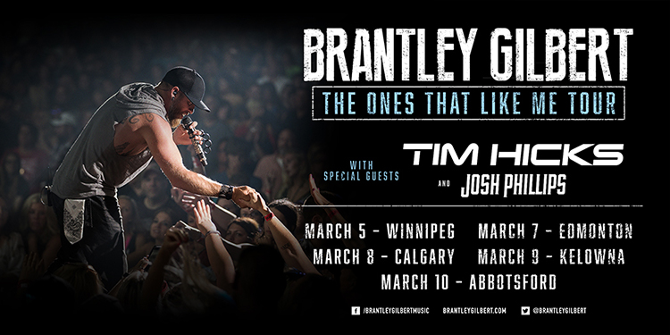 Brantley Gilbert The Ones That Like Me Tour